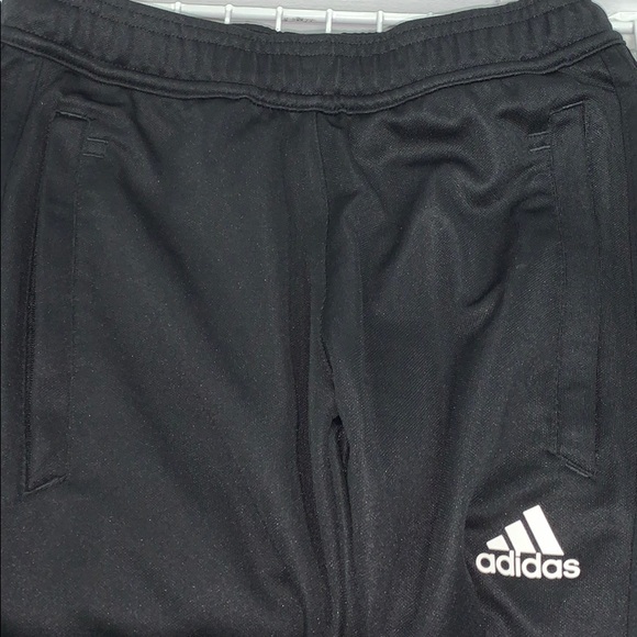 2 pairs black and white Adidas track pants - Picture 4 of 7